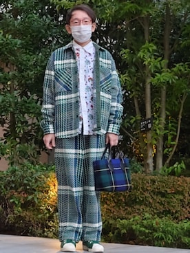 「アイテム（パンツ）」を使った、ちゃばこさん（メンズ・168cm・50代）の秋コーディネート