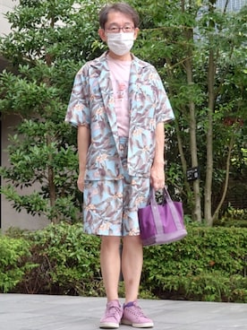 「アイテム（ソックス/靴下）」を使った、ちゃばこさん（メンズ・168cm・50代）の夏コーディネート