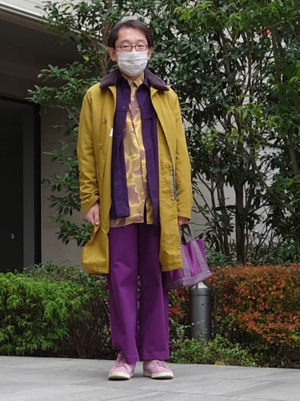 Paul Smithのステンカラーコート（イエロー系）を使った人気