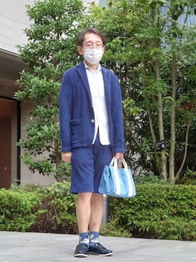 「アイテム（シューズ）」を使った、ちゃばこさん（メンズ・168cm・50代）の夏コーディネート