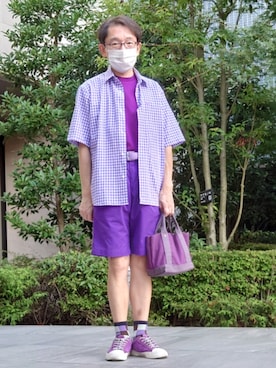 「アイテム（ファッション雑貨）」を使った、ちゃばこさん（メンズ・168cm・50代）の夏コーディネート