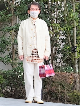 「TAKEO KIKUCHI（タケオキクチ）のアイテム」を使った、ちゃばこさん（メンズ・168cm）の春コーディネート
