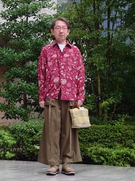 「TAKEO KIKUCHI（タケオキクチ）のアイテム」を使った、ちゃばこさん（メンズ・168cm）の秋コーディネート