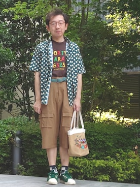 ちゃばこさん（メンズ・168cm）の夏コーディネート