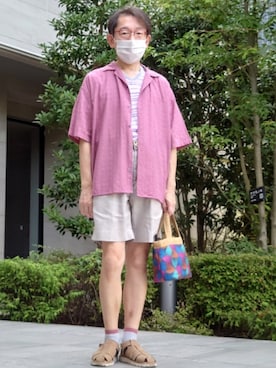 「アイテム（パンツ）」を使った、ちゃばこさん（メンズ・168cm・50代）の夏コーディネート