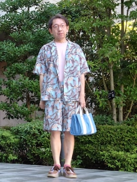 「ABAHOUSE（アバハウス）のアイテム」を使った、ちゃばこさん（メンズ・168cm）の夏コーディネート