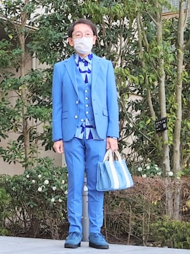 「TAKEO KIKUCHI（タケオキクチ）のアイテム」を使った、ちゃばこさん（メンズ・168cm）の春コーディネート