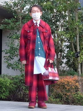 「アイテム（バッグ）」を使った、ちゃばこさん（メンズ・168cm・50代）の冬コーディネート