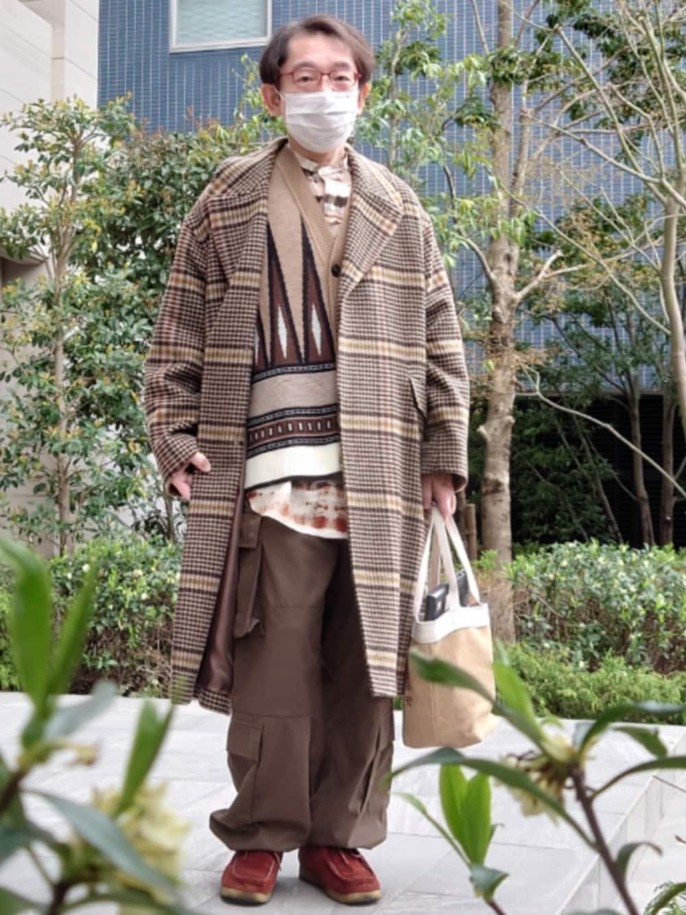 FREAK'S STORE ベージュ オーバーサイズ尾州ウールダブルコート 1743492885_1000.jpg