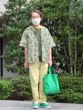 「アイテム（バッグ）」を使った、ちゃばこさん（メンズ・168cm・50代）の秋コーディネート
