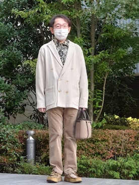 「アイテム（トップス）」を使った、ちゃばこさん（メンズ・168cm・50代）の秋コーディネート