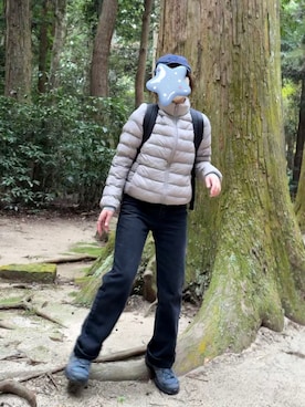 「アイテム（バックパック/リュック）」を使った、haruさん（レディース・150cm）の秋コーディネート