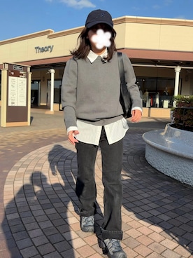 「アイテム（キャップ）」を使った、haruさん（レディース・150cm・30代）の秋コーディネート