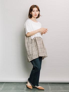 「refinedworks（リファインドワークス）のアイテム」を使った、refinedworks【相互】さん（レディース・158cm）の夏コーディネート