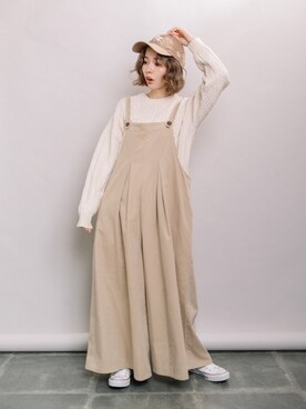 「キャップ女子」｜refinedworks【相互】さん（レディース・158cm）の秋コーディネート