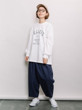 refinedworks【相互】さん（レディース・158cm）の春コーディネート