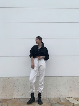 「MKT（エムケーティー）のアイテム（ブーツ）」を使った、aikaさん（レディース・165cm）の夏コーディネート