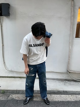 「BEAMS（ビームス）のアイテム（デニムジャケット）」を使った、ruir35さん（メンズ・165cm）の春コーディネート