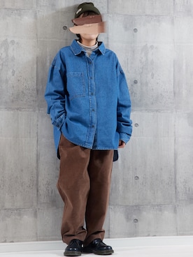 「BOYSHE（ボーイシー）のアイテム」を使った、BOYSHE_staffさん（レディース・150cm）の冬コーディネート