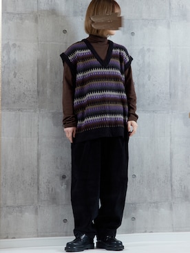 「BOYSHE（ボーイシー）のアイテム」を使った、BOYSHE_staffさん（レディース・158cm）の冬コーディネート