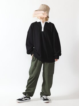 「BOYSHE（ボーイシー）のアイテム（帽子）」を使った、BOYSHE_staffさん（レディース・158cm）の秋コーディネート