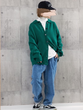 「BOYSHE（ボーイシー）のアイテム」を使った、BOYSHE_staffさん（レディース・158cm）の冬コーディネート