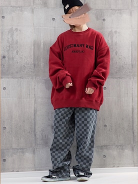 「BOYSHE（ボーイシー）のアイテム」を使った、BOYSHE_staffさん（レディース・158cm）の冬コーディネート