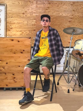 「LOOPのアイテム」を使った、anchanさん（メンズ・170cm）の春コーディネート