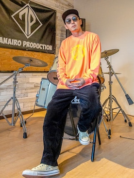 「ハデ色」｜anchanさん（メンズ・170cm）の春コーディネート