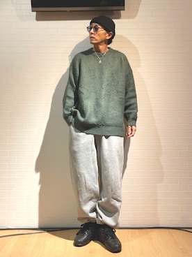 「GUコーデ」｜「アイテム（ニットキャップ/ビーニー）」を使った、anchanさん（メンズ・170cm）の冬コーディネート