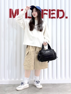 「MILKFED.（ミルクフェド）のアイテム」を使った、まりあさん（レディース・154cm）の秋コーディネート