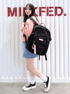 「MILKFED.（ミルクフェド）のアイテム」を使った、まりあさん（レディース・154cm）の春コーディネート