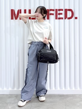 「MILKFED.（ミルクフェド）のアイテム」を使った、まりあさん（レディース・154cm）の春コーディネート