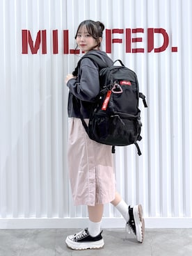 「MILKFED.（ミルクフェド）のアイテム」を使った、まりあさん（レディース・154cm）の冬コーディネート