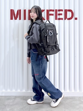 「MILKFED.（ミルクフェド）のアイテム」を使った、まりあさん（レディース・154cm）の春コーディネート