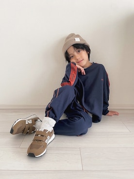 「アイテム（パンツ）」を使った、O.K.さん（キッズ・120cm）の秋コーディネート