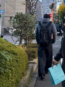 「アイテム（バックパック/リュック）」を使った、aoさん（メンズ・176cm）の秋コーディネート