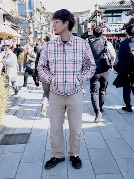 「アイテム（ブーティ）」を使った、norunoru94さん（メンズ・174cm）の冬コーディネート