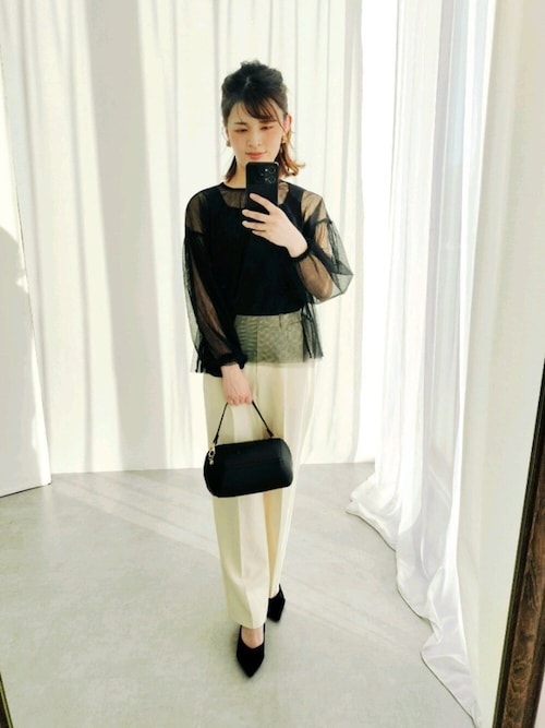 tシャツ 小さいサイズ　チュールシアートップス　低身長さん・小柄女性 レディース 小さいサイズ チュールシアートップス 低身長さん・小柄女性