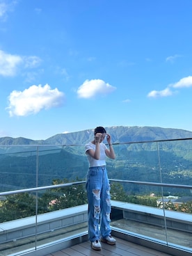 「Onitsuka Tiger（オニツカタイガー）のアイテム」を使った、mimi165さん（レディース・165cm）の夏コーディネート