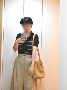 「アイテム（チノパンツ）」を使った、hanchan0409さん（レディース・163cm）の秋コーディネート