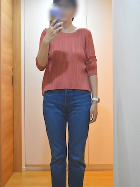 「PLEATS PLEASE（プリーツプリーズ）のアイテム」を使った、hanchan0409さん（レディース・163cm）の秋コーディネート