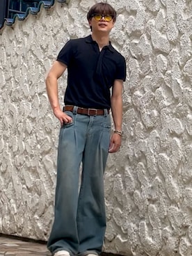 「アイテム（イエロー系）」を使った、ゆれたつさん（メンズ・171cm・30代）の秋コーディネート