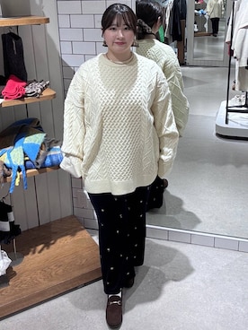 「アイテム（チョーカー）」を使った、ninomiii203さん（レディース・156cm）の冬コーディネート