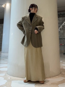 「ニット/セーター」｜「アイテム（その他アウター）」を使った、ﾊｲﾅさん（レディース・159cm）の秋コーディネート