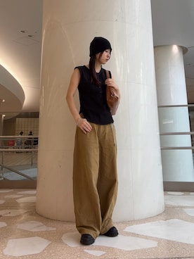 「KBF（ケイビーエフ）のアイテム（帽子）」を使った、ﾊｲﾅさん（レディース・159cm）の夏コーディネート