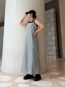 「KBF（ケイビーエフ）のアイテム（帽子）」を使った、ﾊｲﾅさん（レディース・159cm）の夏コーディネート