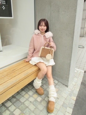 「アイテム（ボストンバッグ）」を使った、miyu 🤍さん（レディース・156cm）の秋コーディネート