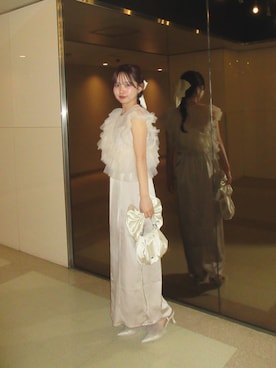 「アイテム（ドレス）」を使った、miyu 🤍さん（レディース・156cm）の秋コーディネート