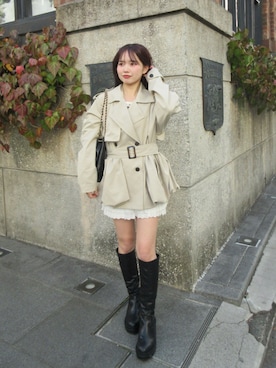 miyu 🤍さん(レディース・156cm)の冬コーディネート